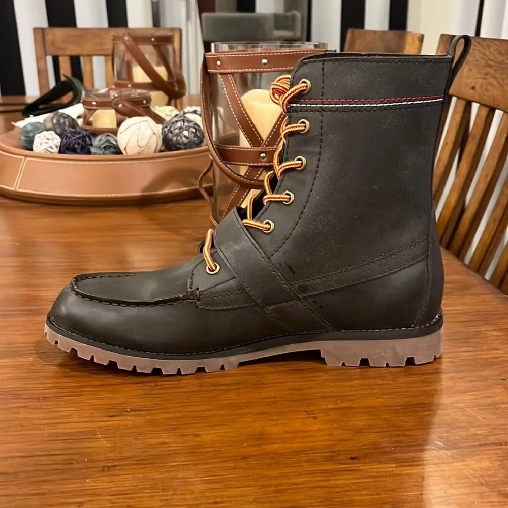 Tommy Hilfiger Ranger Narcisco Boots new dark brown leather Men’s Size 8